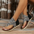 thumbnail image 2 of asddcavvf Women Sandals Fashionable New Pattern Color Blocked Print Comfortable And Versatile Flat B, 2 of 9