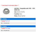 thumbnail image 2 of Axle Nut - Compatible with 1985 - 1993 BMW 535i 1986 1987 1988 1989 1990 1991 1992, 2 of 2