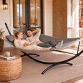 thumbnail image 3 of SUNCREAT Hammocks Standing Patio Hammock, Portable Hammock with Stand Foldable, Patent Pending, Dark Gray, 3 of 10