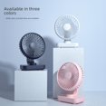 thumbnail image 3 of Ventilador con luz y sonido, con carga USB, para estudiantes, oficina, hogar, 4000 mA, estilo creativo, 3 of 4