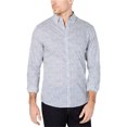 thumbnail image 1 of Michael Kors Camisa abotonada con estampado floral para hombre, azul, extragrande, 1 of 1