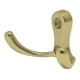 thumbnail image 1 of Gancho Perchero Doble Lock Acabado Latón Brillante 12PE, 1 of 3