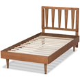 thumbnail image 3 of Baxton Studio Kuro Noyer Brun Fini Bois Simple Size Platform Bed, 3 of 5