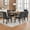 Linen | dark gray, variant on Parsons Button Tufted Dining Chairs Set of 2 - Upholstered Fabric Kitchen Chairs with Wood Legs & Padded Seats-green