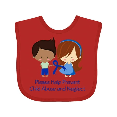 

Inktastic Child Abuse Prevention support Gift Baby Boy or Baby Girl Bib