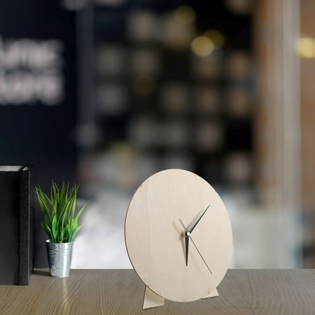 FOMIYES Creative DIY Wood Wall Clock Dial Flat Round Face for Home Decoration
