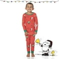 thumbnail image 2 of PEANUTS Toddler Boys Girls Snoopy Family Matching Pajamas Sleepwear 2-Piece Sets for Christmas with Woodstock Charlie Brown Linus (Red Polka Dot, 5T), 2 of 7