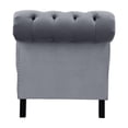 thumbnail image 4 of Lexicon Rosalie 68" Traditional Velvet Chaise with Nailhead in Dark Gray, 4 of 7