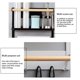 thumbnail image 5 of Estante de cocina con ganchos Estante de almacenamiento de toallas de papel para utensilios de cocina Estante organizador montado en la pared, Negro Eigraketly LF0229-02B, 5 of 7