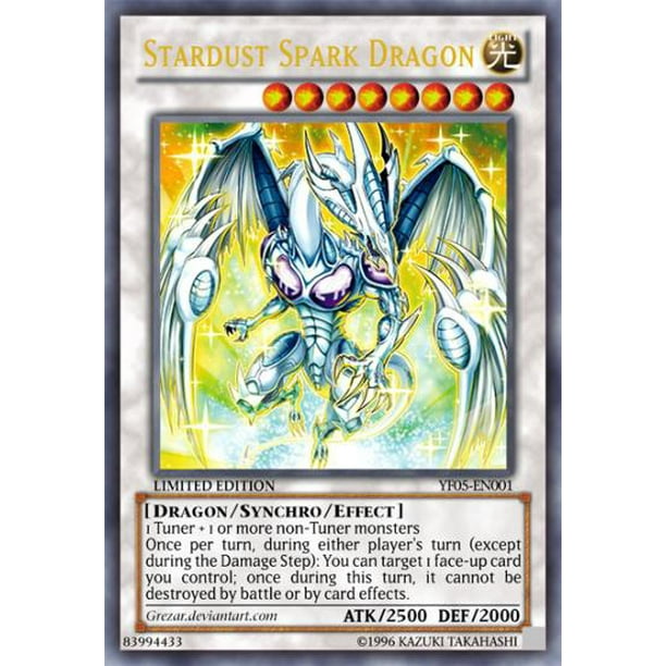 Yugioh Shonen Jump Stardust Spark Dragon Yf05 En001 Walmart Com Walmart Com