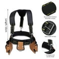 thumbnail image 4 of Waist Pack,Belt With Ideal Tool Carpenters Pouch And Waist Adjustable Tool Pouch Duty Tool Vest With Heavy Duty Waist Support Ideal Xinzy Wotao Set of shoulder straps & waist belt & three bags, 4 of 6