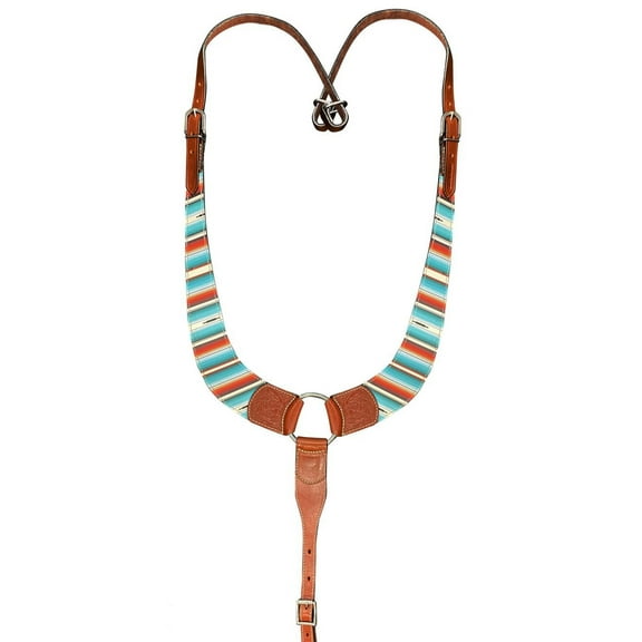 Showman Serape Print Leather Pulling Collar
