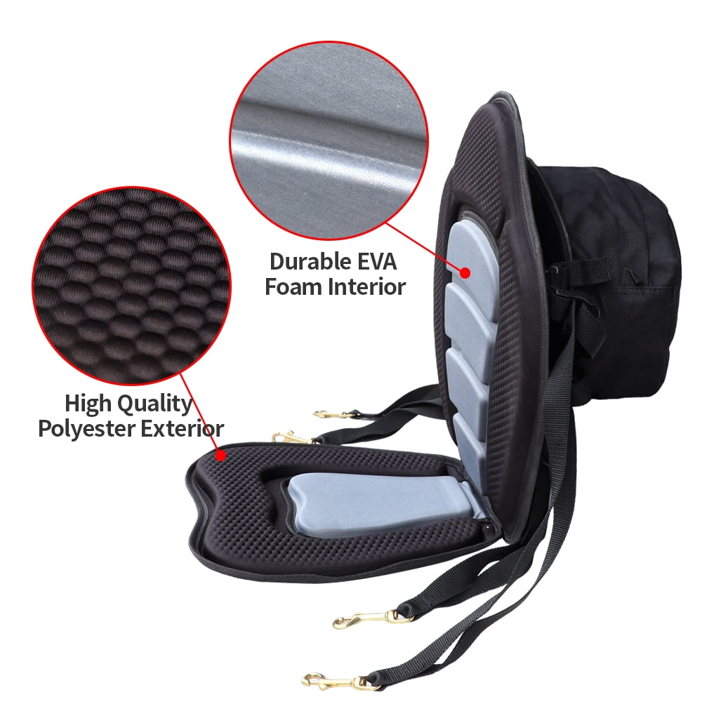 Seamander Weather Resistant Storage Watercraft Seats & Thwarts, Black/Grey, 15.50" x 12.20" x 18"