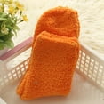 thumbnail image 4 of Visland Women Girl Winter Socks, Fashion Casual Solid Color Soft Skin-friendly Stretch Thicken Coral Fleece Plush Winter Feet Warm Sleep Middle Tube Stocks 1Pair, 4 of 7