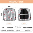 thumbnail image 3 of Gray Christmas Cardinal Bird Seat Covers for Dining Room Chairs Set Of 4,Stretch Printed Washable Chair Seat Cover with Elastic Ties and Button,Removable Waterproof Couch Cushion Covers, 3 of 6