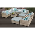 thumbnail image 4 of Monterey Wicker 13 Piece Patio Conversation Set with 2 Sets of Cushion Covers, 4 of 5