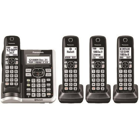 Panasonic KX-TGF574S 4 Handset Bluetooth Cordless Phone with Answering ...