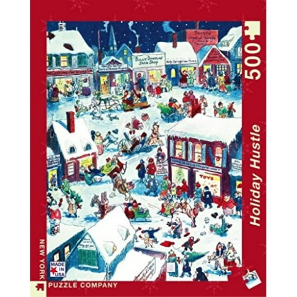One Getting In On The Hustle Crossword New York Puzzle Company - The Holiday Hustle - 500 Piece Jigsaw Puzzle