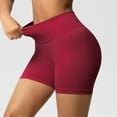 thumbnail image 5 of Taqqpue Women Scrunch Butt Lifting Biker Shorts Tummy Control High Waisted Seamless Yoga Booty Shorts Casual Solid Color Workout Impact Shorts for Gym Running, 5 of 9