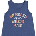 thumbnail image 3 of Instant Message - Awesome Kid of an Amazing Family - Toddler & Youth Girls A-line Dress, 3 of 6