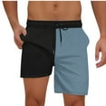 thumbnail image 2 of Antinious Men Print Pocket Drawstring Elastic Waist Beach Shorts, 2 of 5
