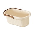 thumbnail image 3 of Cubo de limpieza, cesto para ropa, rectangular, plegable, con asa, jarra de agua, café pequeño, 3 of 8
