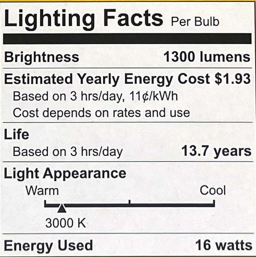 (case of 3) GE ultra bright LED PAR38, 16 watts, 1300 lumens, Dimmable, Indoor and Outdoor rated, Warm White 3000K, Medium base, UltraBright LED Light Bulb