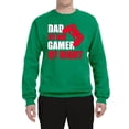 thumbnail image 2 of Wild Bobby,Dad by Day Gamer by Night Funny Gaming Dad Gift, Father's Day, Unisex Crewneck Graphic Sweatshirt, Kelly, 5XL, 2 of 3