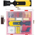 thumbnail image 2 of Kit de reparación de suelos de parquet Dinheiro, juego de 11 barras de cera en diferentes colores para reparaciones de laminados, herramienta para raspar, 2 of 5