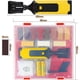 thumbnail image 2 of Kit de reparación de suelos de parquet Dinheiro, 11 barras de cera en diferentes colores para reparaciones de laminados - Herramienta antirayaduras, 2 of 5