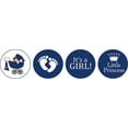 thumbnail image 2 of Darling Souvenir 190 Pcs DIY Candy Chocolate Labels Its A Girl Theme Stickers-Navy Blue, 2 of 2