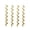Gold, variant on 4 Pack Glitter Spiral Christmas Ornaments, Christmas Tree Hanging Decorations 7.9"