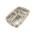 thumbnail image 6 of Stainless Steel Bento Box Lunch Container with Lid, 3 Separate Compartment, BPA-free Drop-proof Food Grade Dishwasher Safe Reusable Container for Meal Prep Home Travel Office Adults, 6 of 6