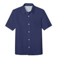 thumbnail image 4 of Girls' Button Down Shirts Navy Dress Shirt for Boys Boys Formal Shirt School Uniforms for Boys Boys Girls Fashion, 4 of 6
