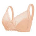 thumbnail image 2 of Bras for Women No Underwire Clearance Women's Plus Size Lingerie Bra GatheredUnderwired Gathered Lace Bra, 2 of 3