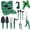 Green, variant on ALLJOY 9 Piece Garden Tools Set with Bag & Gloves,Heavy Duty Gardening Hand Tools Kit,Garden Gifts Supplies for Women Mom