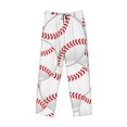 thumbnail image 4 of Haiem Baseballs Men's Pajama Pants Ultra Lightweight Pjs Bottoms Sleepwear Bottom Pants with Pocket Drawstring-XX-Large, 4 of 9