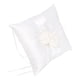 thumbnail image 4 of EeaseMX Cojín de bolsillo WINOMO de 20 x 20 cm con preciosos capullos de flores y perlas artificiales para decoración de bodas, ceremonias, anillos y lazos (blanco), 4 of 7