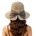 thumbnail image 2 of QASIEATN Women's Comfortable Sun Hats Women Summer Sun Hat Wide Brim Foldable Hat Fall Fashion Accessories, 2 of 4
