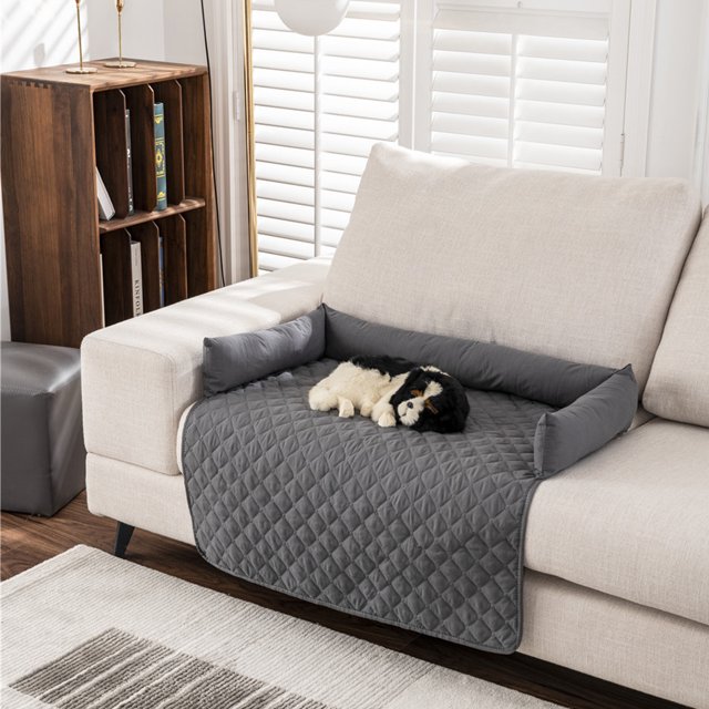 VONKY Matelas de Lit pour Chien Résistant à l'Eau, Animal de Compagnie, Reste au Sec et Confortable, Matelas de Lit pour Chien Imperméable Antidérapant Rouge