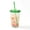 Green, variant on CafePress - Half Coffee Half Teacher - 16 Ounce Classic Clear Insulated Double Wall Tumbler Cup with Lid Straw , Reusable