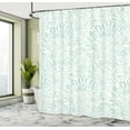 thumbnail image 4 of Ambesonne Botanic Shower Curtain, Vintage Floral Pattern Art, 69"Wx84"L, Pale Seafoam, 4 of 4