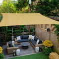 thumbnail image 1 of 2x2m Square Shade Sail, Breathable HDPE Shade Cloth (185g/㎡), 2m Shade Net Resistant 98% UV Rays Protection for Patio Garden Terrace Outdoor Camping, Sand 2x2m, 1 of 5