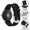 thumbnail image 4 of Silicone Watch Band 21mm Quick Release Rubber Watch Straps for Men Women,Silver Stainless Steel Buckle, 4 of 8