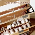 thumbnail image 5 of Danolapsi Fluted Shoe Cabinet with 2 Flip Drawers, a Drawer, a Hook, Modern Narrow Shoe Storage, Farmhouse Wooden Shoe Organizer with Metal Legs, Closed Shoe Racks for Entryway, 5 of 9