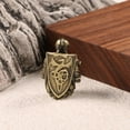 thumbnail image 2 of Brass Solid Knight Keychain Pendant Figurine Statue Home Ornament Collectibles, 2 of 6