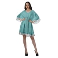 thumbnail image 2 of Moomaya Printed Beach Cover Vacation Clothes Women Georgette Dresses For Women, 2 of 6