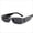 Black, variant on Diamond Personalized Multicolor Sunglasses for Adults with Universal Fit, UV Eye Protection and Fashion PC Frame