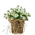 thumbnail image 2 of SouMaox Hydrangea Door Hanger Basket, Vintage Wildflower Style, Elegant Ribbon Bow, Floral Porch Wall Hanging for Wedding Home Decor, 2 of 6