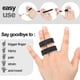 thumbnail image 3 of 10pcs Buddy Tape Finger Straps No Slip Hook Loop Finger Splints, Reusable Fabric Buddy Wraps For Broken Toes, 3 of 5